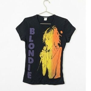 Vintage Y2K Blondie Debbie Harry Graphic T-Shirt  Cotton Band Baby Doll Tee USA
